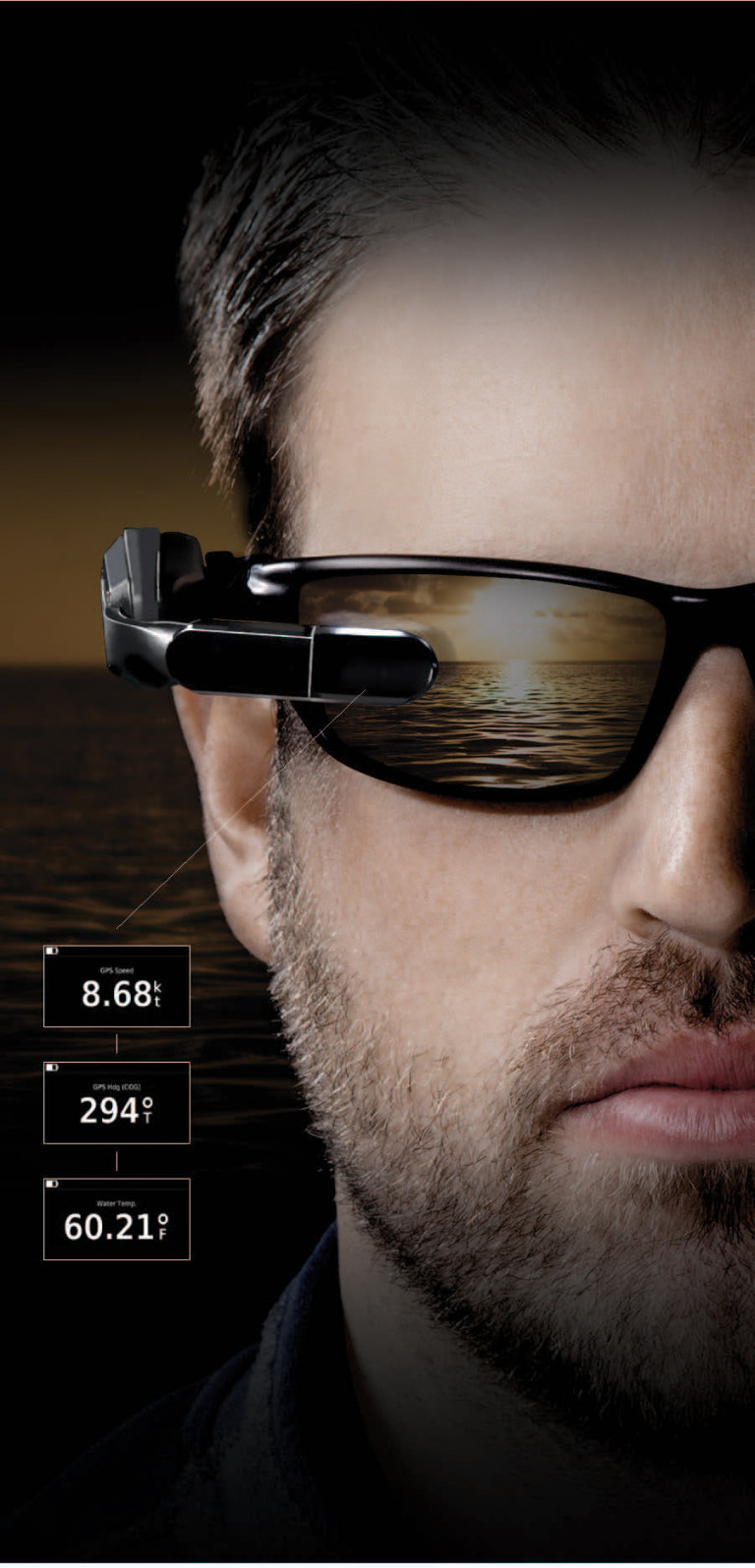 Garmin Nautix-In-View sunglass mount display