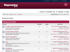 New Raymarine Forum New support forum from Raymarine