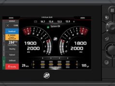 Mercury VesselView software updates Picture Shows the Mercury VesselView 703