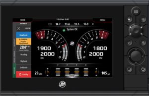 Mercury VesselView software updates Picture Shows the Mercury VesselView 703