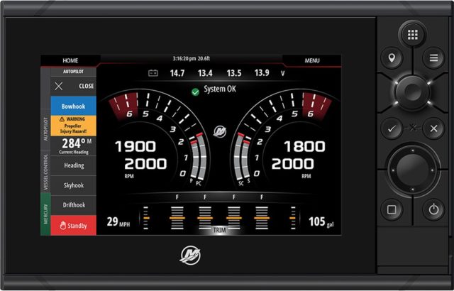 VesselView 703 Front Picture Shows the Mercury VesselView 703