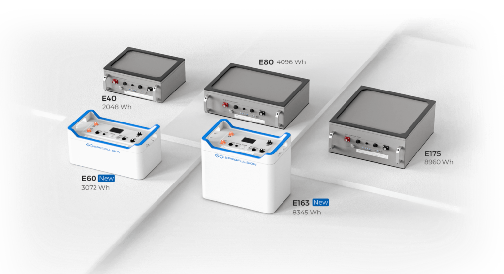 ePropulsion Batteries, E40, E60, E80, E163, E175