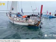 Kirsten Neuschäfer won the Golden Globe Race 2022 Kirsten Neuschäfer close to winning GGR2022