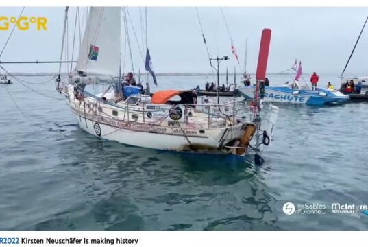 Kirsten Neuschäfer won the Golden Globe Race 2022 Kirsten Neuschäfer close to winning GGR2022