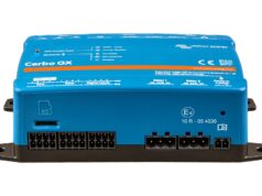 Victron Cerbo GX MK3: Same Box, Finally a Proper Brain Victron Energy Cerbo GX, a blue control unit, seen from the front showing the tank, temperature, digital-input, relay and power terminals