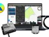 QtVlm now reads raw NMEA 2000 via Digital Yacht NavLink and iKonvert QtVlm on a laptop showing NMEA 2000 engine and battery data, with Digital Yacht NavLink 2 and iKonvert gateways